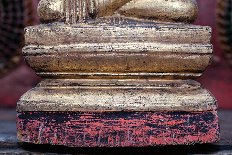 Extremely Rare 18C Wood Shan Burmese Buddha #DW099